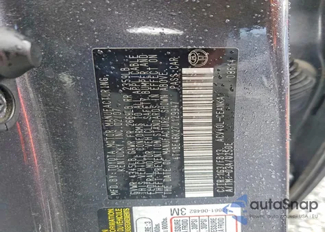 2007 Toyota Camry Le z USA, uszkodzony, nr VIN 4T1BE46K27U129947